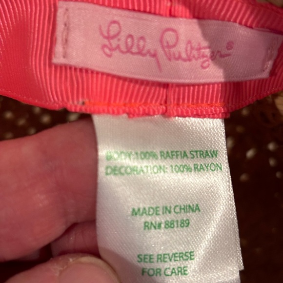 LILLY PULITZER Straw with Floral Band Fedora HAT
